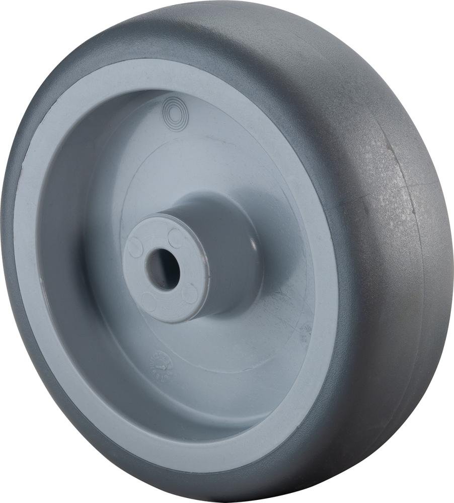 Gummirad 100/24mm A80.100grau,Radkörper Kst.,GL BS ROLLEN