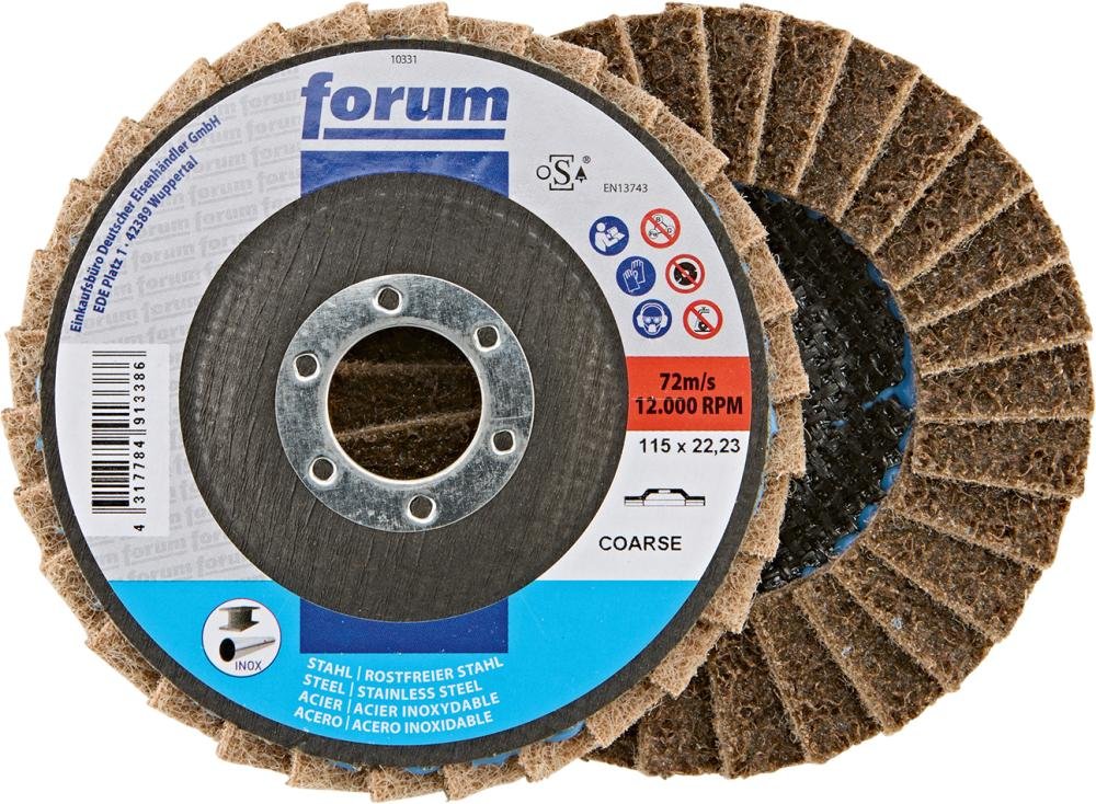 Fächerschleifscheibe 115mm, Vlies, a crs FORUM
