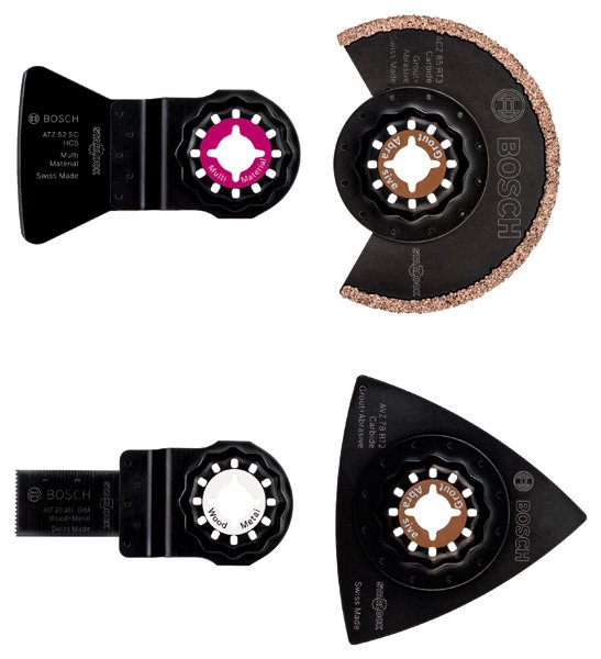 Starlock Fliesen-Set für Multifunktionswerkzeuge, 4-teilig