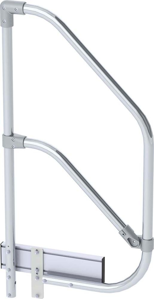 Alu-Geländer einseitig passend für 2 Stufen