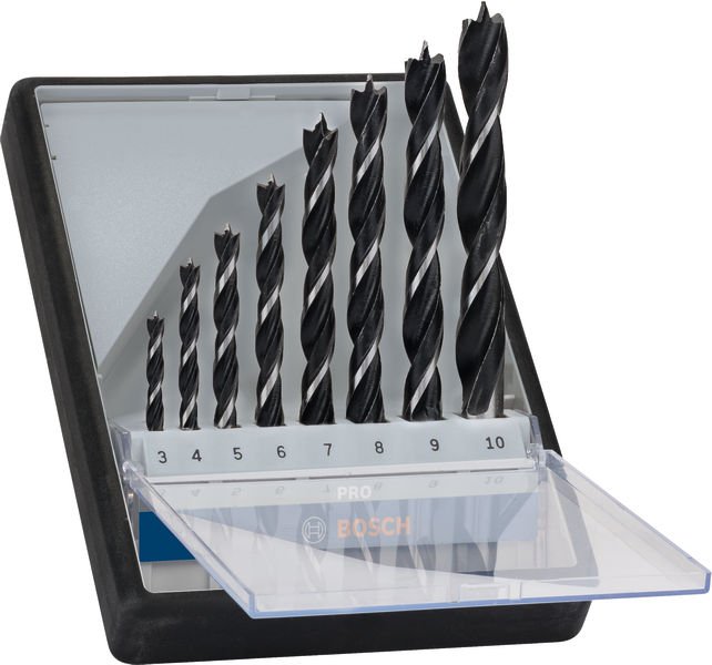 PRO Wood Holzspiralbohrer Set. 8-tlg.