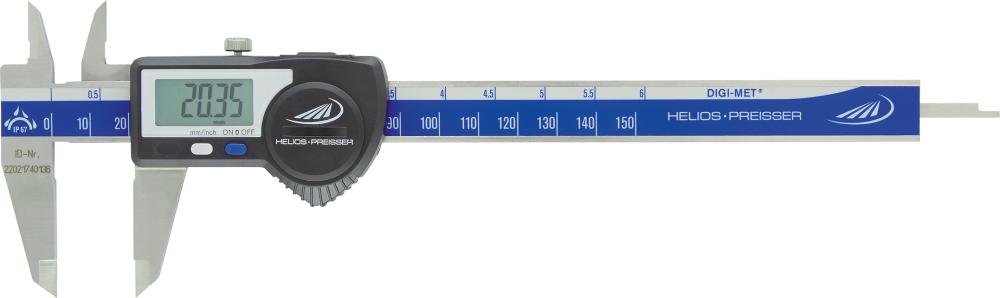 Digi.Taschenmess. IP67 150mm m.Daten ET HP