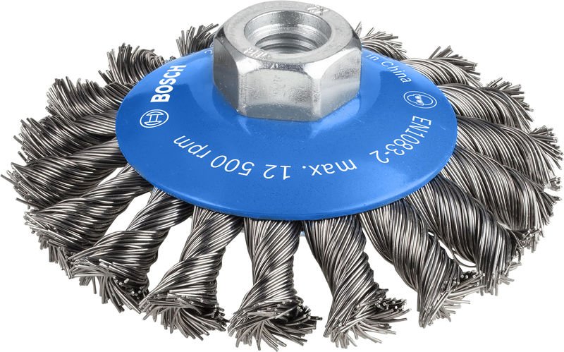 PRO Metal heavy Kegelbürste, 100 x 0,5 mm, Gewinde