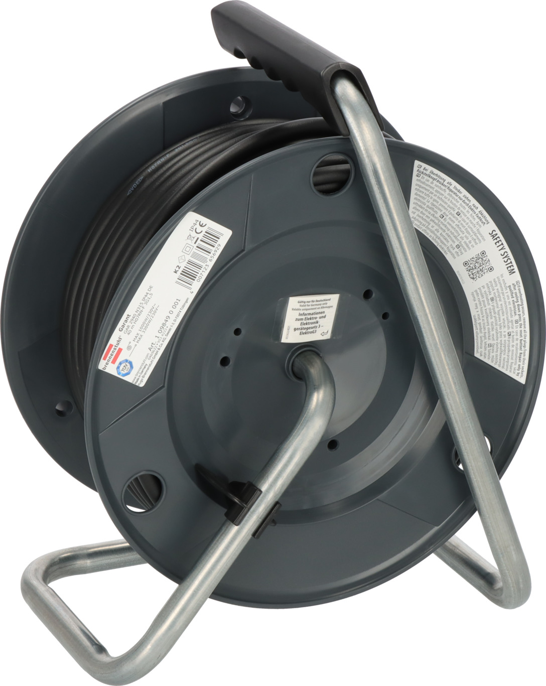 Gewerbe-/Baustellen-Kabeltrommel IP44 40m H07RN-F 3G1,5