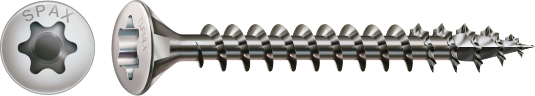 ABC Spax T-STAR Universalschraube A2 Linsensenkkopf, I-Stern 4,5 x 50/44 A2 KP