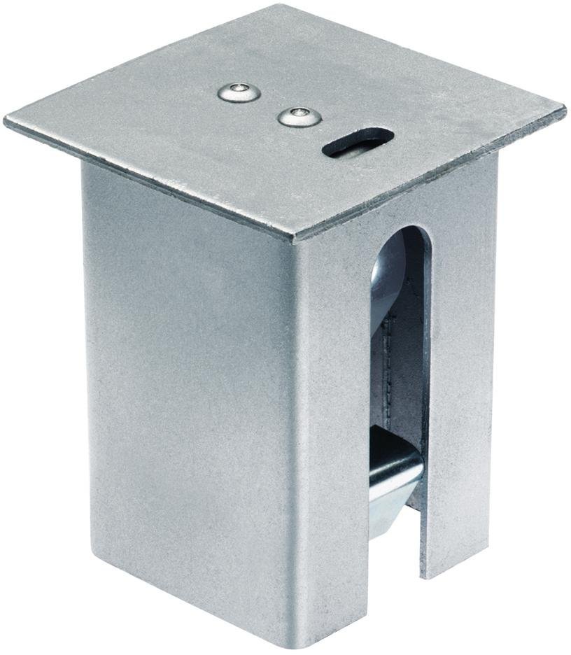 Abdeckkappe für Bodenhülsen, eckig, fvz.