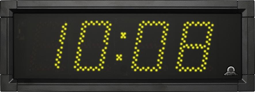 Außen-LED-Funkuhr, dig. gelbe, leuchtstarke Einzel- LEDs