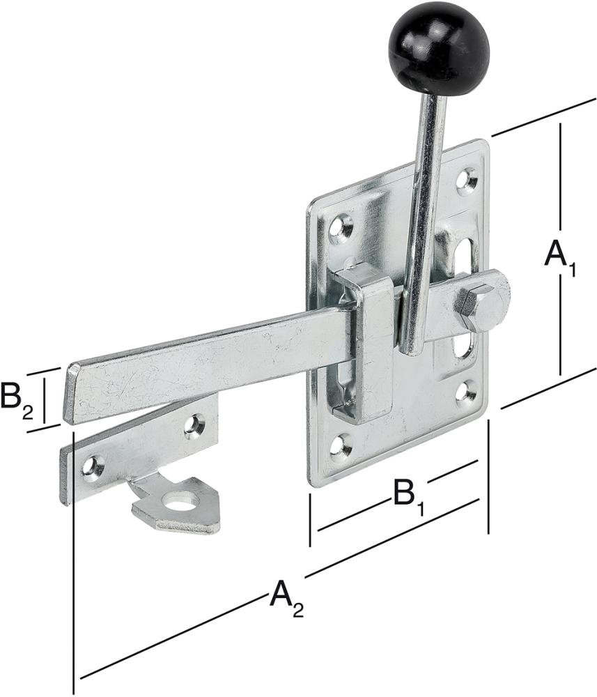 Gartentorfalle Typ 1 100x80 mm verz. VORMANN