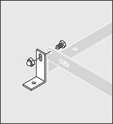 Bodenmontagewinkel vzk für Fahrradständer 2-er-Set
