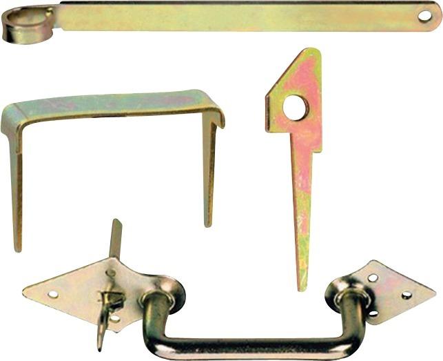 Stalltürklinkengrt. Nr. 180 m.Haken hell verz.