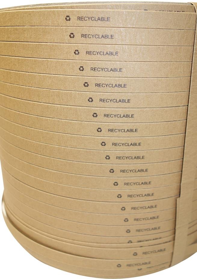 Papier-Automatenband für Umreifungsautomat Breite 12 mm Länge 2000m Kern 200 mm Durchm.