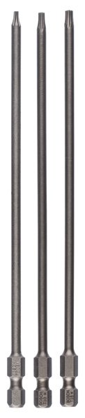 Schrauberbit-Set Extra-Hart, 3-teilig, T8, T10, T15, 152 mm