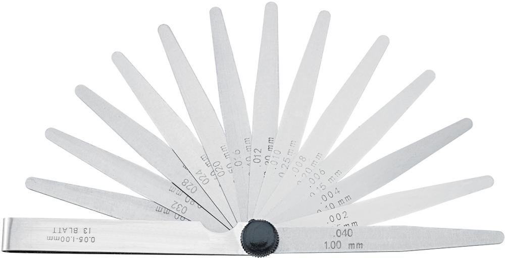 Fühlerlehre 13 Blatt 0,05-1mm FORUM