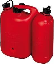 Doppelkanister ECO B316xT145xH312 mm rot Volumen 5,5 + 3,0 l hünersdorff