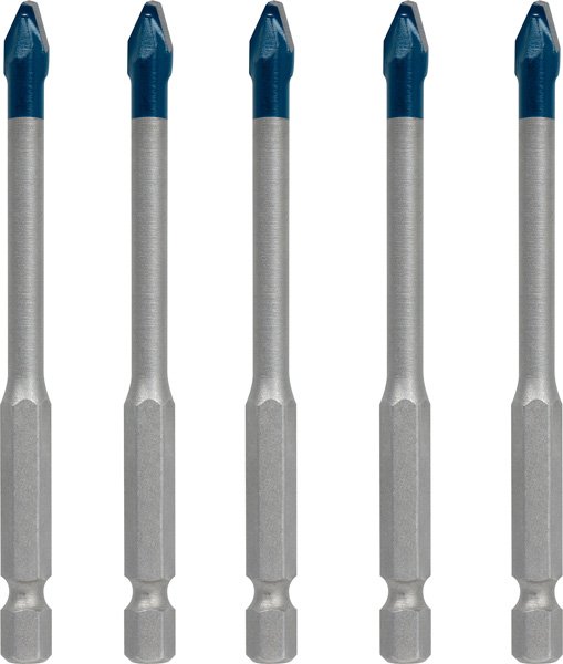 EXPERT HEX-9 HardCeramic Dachziegel-Bohrer-Set, 6 mm, 5-tlg.