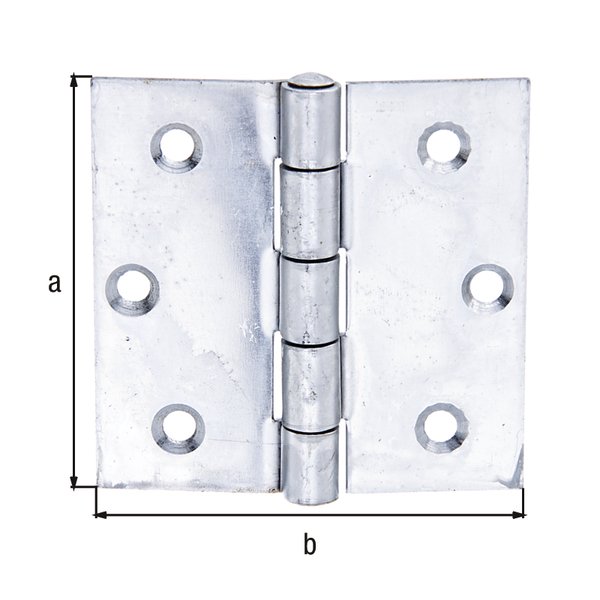 Scharnier, Edelstahl, LxB 76x76 mm
