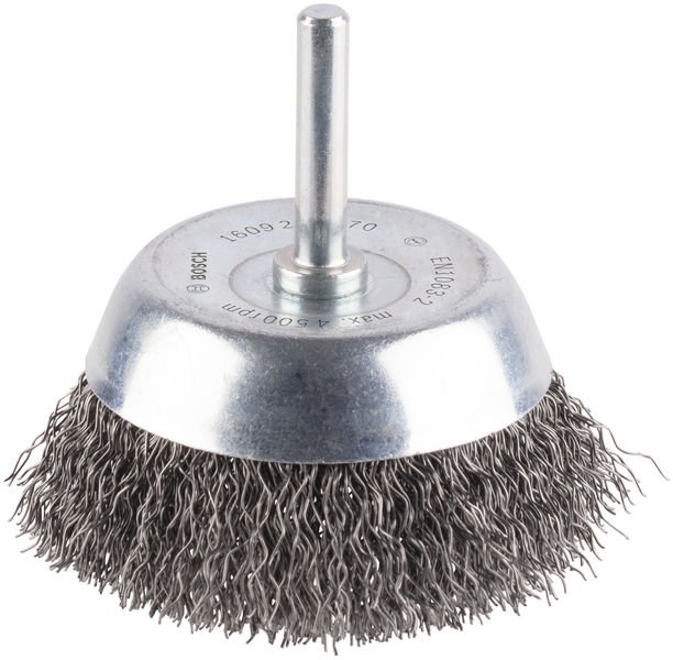 PRO Metal clean Topfbürste, zylindrischer Schaft, 70 x 0,3 mm