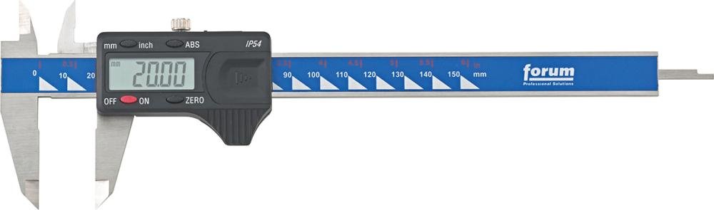 Dig.-Taschenmess. IP54 150mm o.Daten FORUM